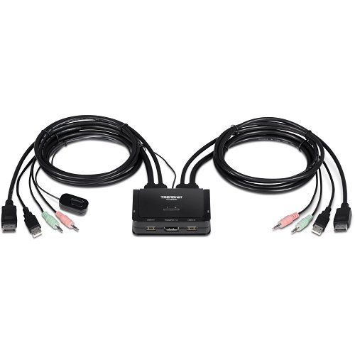 TRENDnet TK-220DPI 2-Port 4K DisplayPort KVM Switch