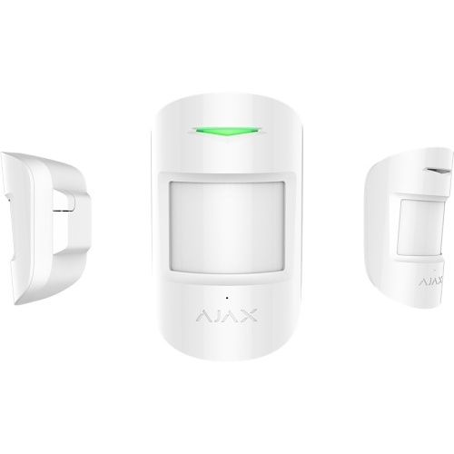 Ajax 130353.06.WH1 CombiProtect Jeweller Wireless IR Motion and Glass Break Detector with Microphone, White