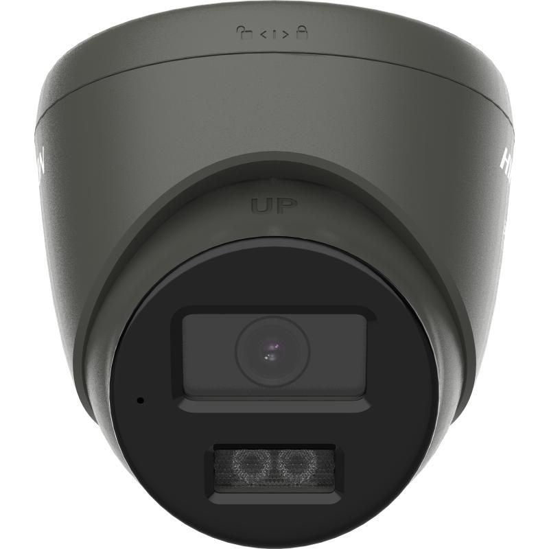 Hikvision DS-2CE72KF3T-LSYE(2.8mm)(Grey) Turbo HD 3K Smart Hybrid Light ColorVu Turret Camera, 2.8mm Fixed Focal Lens, Grey