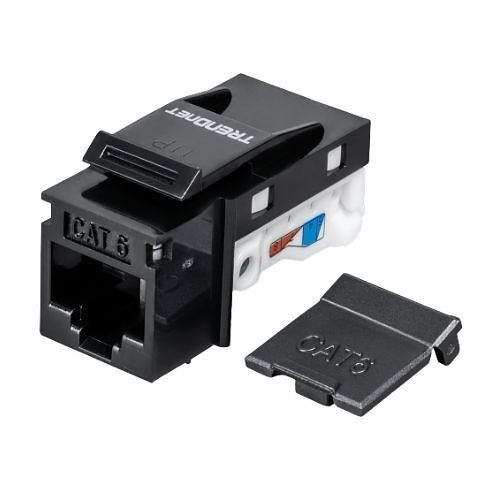 TRENDnet TC-K25C6BK CAT6 Keystone Jack, 25-Pack, Black
