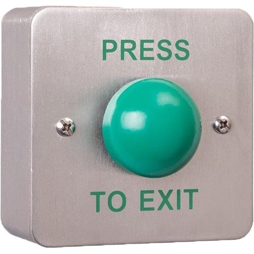 RGL MEXT-EBGB-PTE Request to Exit Button Metal Green Dome Surface Mount