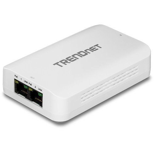 TRENDnet TPE-BE200 2-Port Gigabit PoE++ Extender, Daisy Chain Up to 4-Units, Network Extension of Up to 500m, White