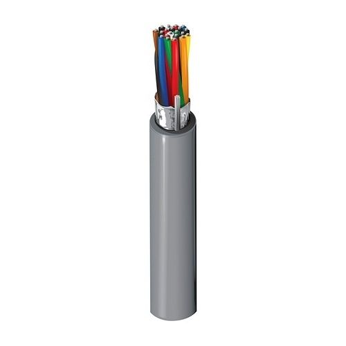 Belden 9510.00305 24/10 Computer EIA RS-232 Stranded Cable, TC, Semi-Rigid PVC Insulation, Overall Beldfoil Shield, PVC Jacket, 152m Reel, Chrome