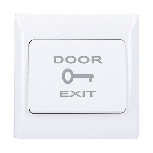CDVI BP-DOOR-S RTE Series Plastic Door Exit Push Button, Wide, Surface Mount
