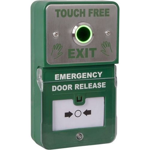 RGL DU-NT-TF Dual Unit Button and EDR, Green