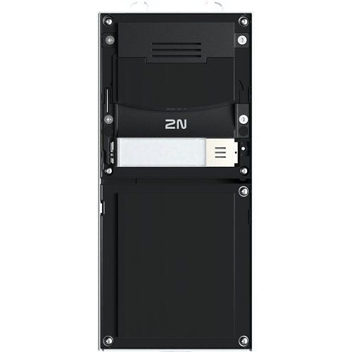 2N 9155101CB IP Verso 1-Button Intercom Base Unit with Camera, Black