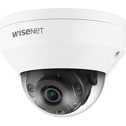 Hanwha QNV-8010R Q Series, WDR IP66 5MP 2.8mm Fixed Lens, IR 20M IP Dome Camera, White