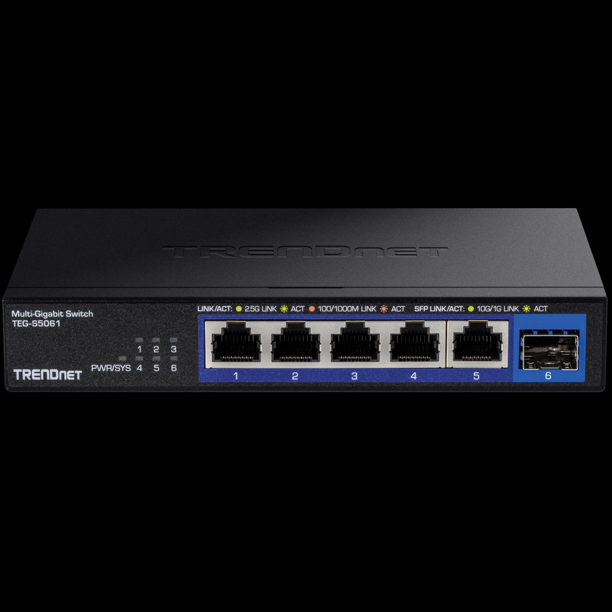 TRENDnet TEG-S5061 6-Port 2.5G Unmanaged Switch with 10G SFP+ Port