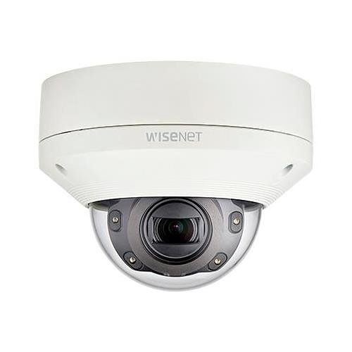 Hanwha XNV-6080R X Series, WDR IP66 2MP 2.8-12mm Motorized Varifocal Lens, IR 50M IP Dome Camera, White