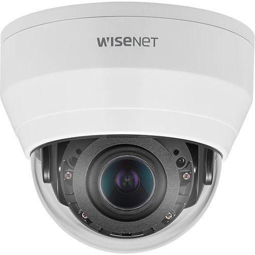 Hanwha QND-8080R Q Series, 5MP WDR IP Dome Camera, 3.2-10mm Motorized Varifocal Lens, IR 20M, White
