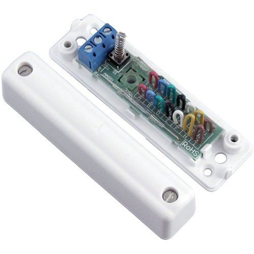 CQR SC570 Large Magnetic Surface Double Door Multi Contact with Microswitch and Wall Tamper, Operating Gap 10mm, Grade 3, White