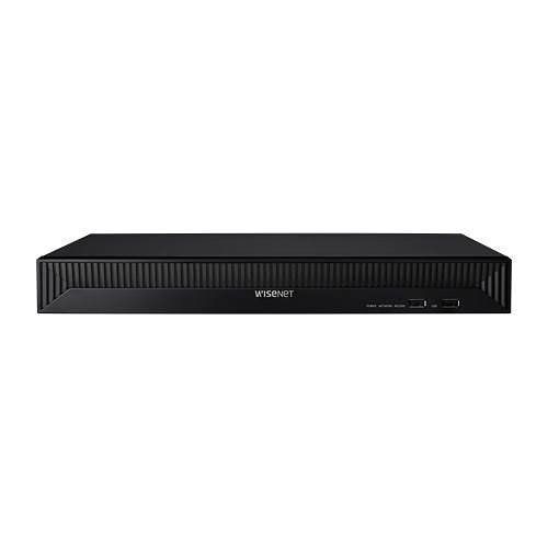 Hanwha XRN-815S 12MP 8-Channel 100Mbps 2 SATA NVR with 8 PoE Ports, Black