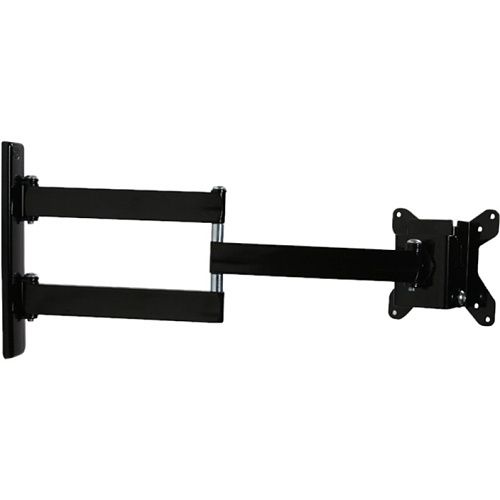B-Tech B-Tech BT7513-B Double Arm Flat Screen Wall Mount with Tilt and Swivel, 360° Screen rotation, Load Capacity 15Kg