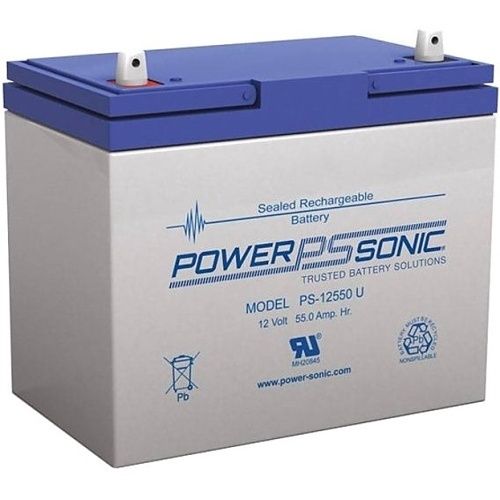 Power Sonic PS12550 Rechargeable Sealed Lead Acid Battery PS – General Purpose Series 12V, 55Ah