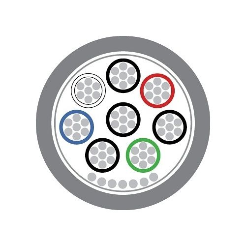 Quality Connectivity OSP4LSZH Belden Equivalent LSZH Data Cable, Type 9504, 4-Pairs, Screened, CPR Euroclass Eca, 100m Reel, Grey