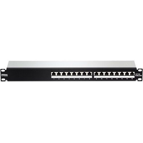 TRENDnet TC-P16C6AS 16-Port CAT6A Shielded 1U Patch Panel