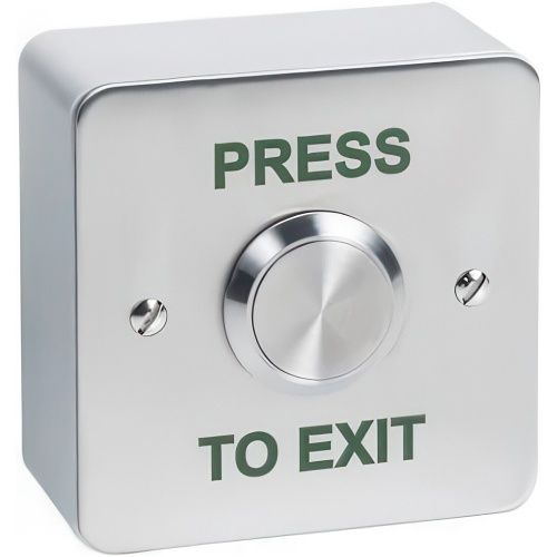 STP STP-SPB003S Surface Exit Button, 25mm, Stainless Steel