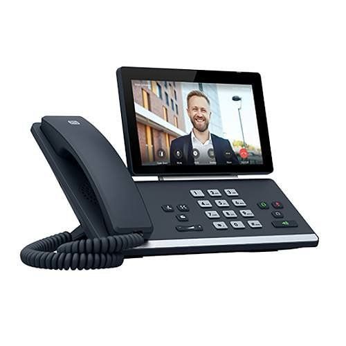 2N 1120102 D7A IP Phone D7A Series, Intercom Answering Unit Supports Skype and Zoom, Black