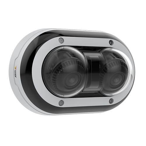 AXIS P4707-PLVE P47 Series 2x5MP Zipstream 2.5x Zoom Multidirectional Panoramic Vandal Dome Camera, 3.3-8.1mm Varifocal Lens, IP67