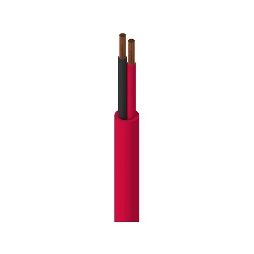 Belden 9582 0021000 12-2 Solid BC Electronic Cable, PVC Insulation and Jacket, FPLR, 305m, Red