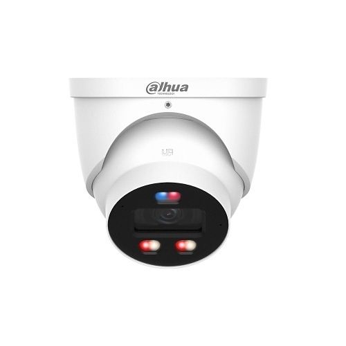 Dahua DH-IPC-HDW3649HP-AS-PV-0360B-PRO 6MP Smart Dual Light Active Deterrence Fixed-Focal Eyeball WizColour Series TiOC Pro IP Camera, 3.6mm Lens