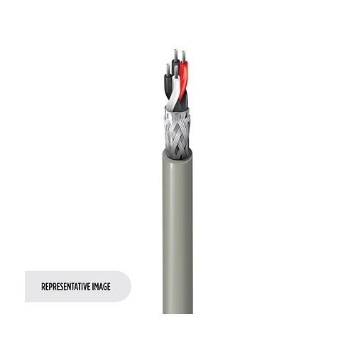 Belden 8102NH.00305 24/2 Stranded TC Flame Resistant RS232/422 Low Cap Cable, 305m Reel, Gray