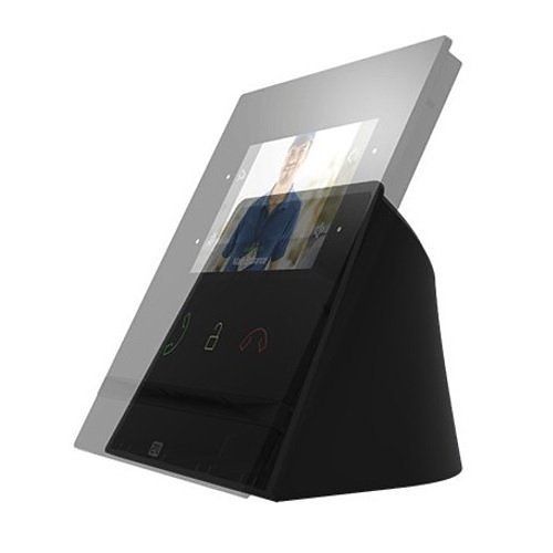 2N 91378802 Intercom Desk Stand for Indoor Series Talk, Black