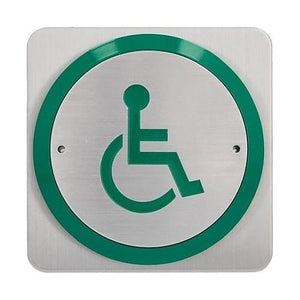 CDVI RTE85DL All-active wheelchair logo Exit Button, Surface Mount