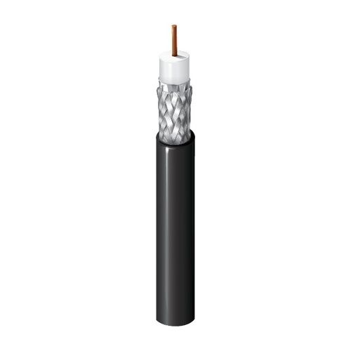 Belden 1694A 010500 18AWG Digital Coaxial Video Cable, 30.48m (100'), Black