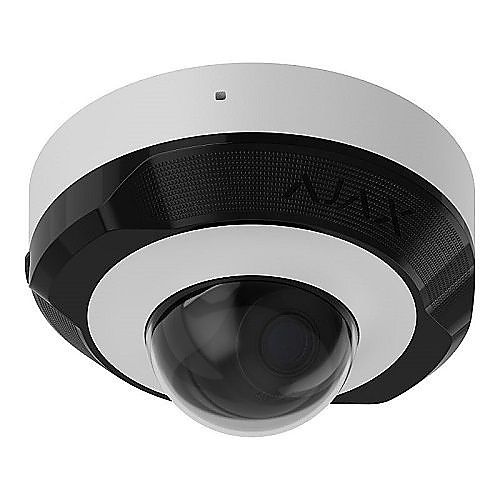 Ajax 76024.214.WH1 Baseline 8MP DomeCam Mini Wired IP Camera, 75°-85° Viewing Angle, 4mm Lens, White