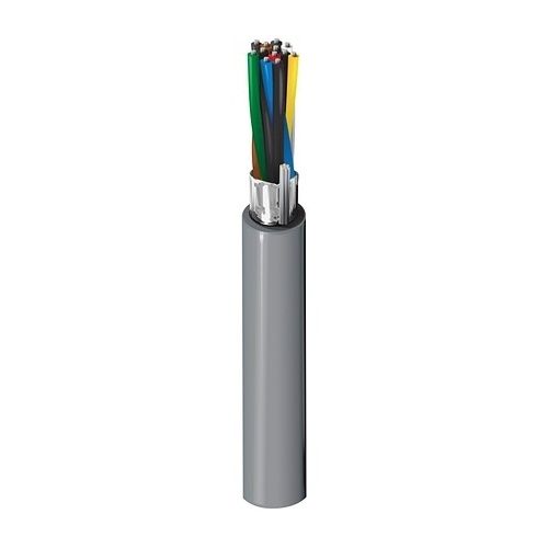 Belden 9506NH.00500 24/6 Stranded Cable, TC, PE Insulation, Overall Beldfoil Shield, LSZH Jacket, 300V, Flame Resistance IEC 60332-3C, DCA, 500m Reel, Chrome