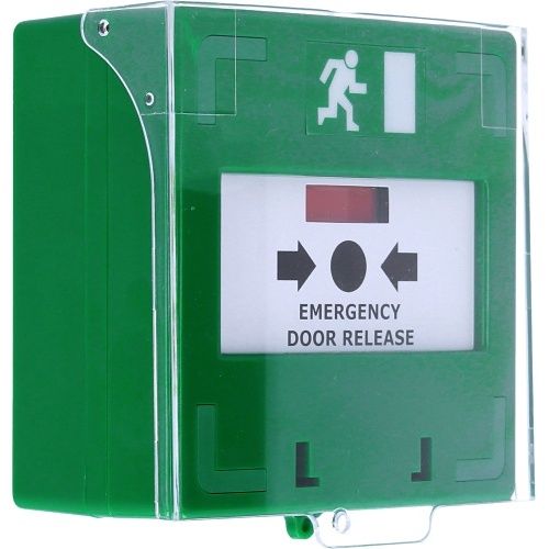 CDVI EM301 EM Series Triple-Pole Resettable Emergency Door Release, 2A at 30VDC, Green