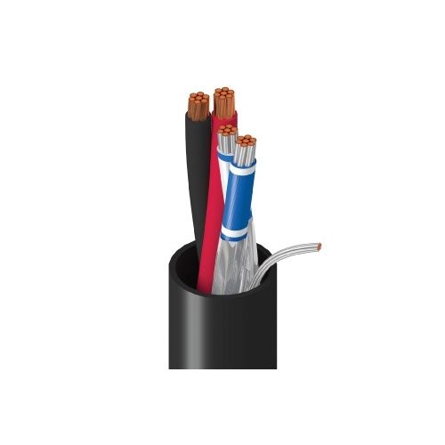 Belden 4381MDV.00500 Access Control Cable, 1Pr 24AWG Shielded Data 18/2 Power, LSZH Jacket, Orange