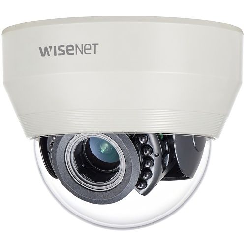 Hanwha HCD-6070R HD+ Series, 2MP Analog HD IR Indoor Dome Camera, 3.2-10mm Varifocal Lens, IR 20M, White