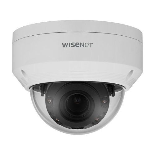 Hanwha ANV-L7082R 4MP IR Outdoor Vandal Dome Camera, 3.3-10.3mm Varifocal Lens, 30m IR, IP66 IK10, White