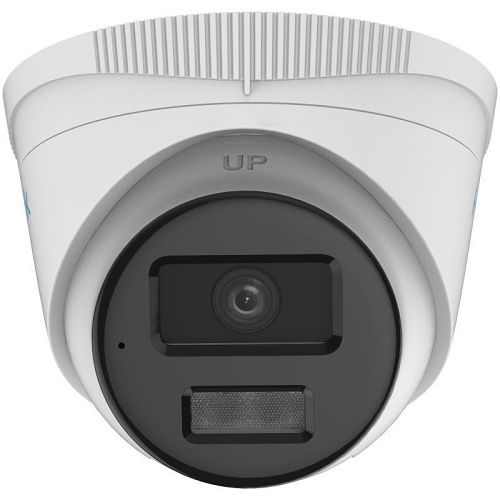 HiLook IPC-T249HA-LU(2.8mm) Value Series 4MP ColorVu with Smart Hybrid Light Fixed Turret IP Camera, 2.8mm Lens, IP67, White
