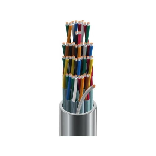 Belden 8769 0601000 22/19 Audio, Control and Instrument Pair Cable, TC, Polypropylene Insulation, Individually Shielded Pairs with Beldfoil, Overall PVC Jacket, CM, 305m Reel, Chrome