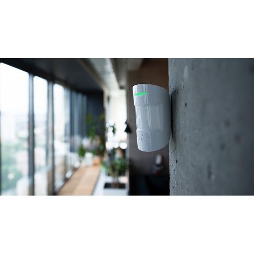Ajax 130353.06.WH1 CombiProtect Jeweller Wireless IR Motion and Glass Break Detector with Microphone, White