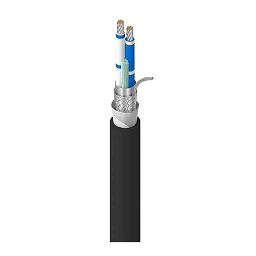 Belden 3105DB 0101000 22/1 Stranded Cable, RS-485, 120 Ohm, Tinned Copper Datalene Insulaton, CPE Jacket, CM, PLTC, SUN RES DIR BUR and oil-resistant, 305m, Black