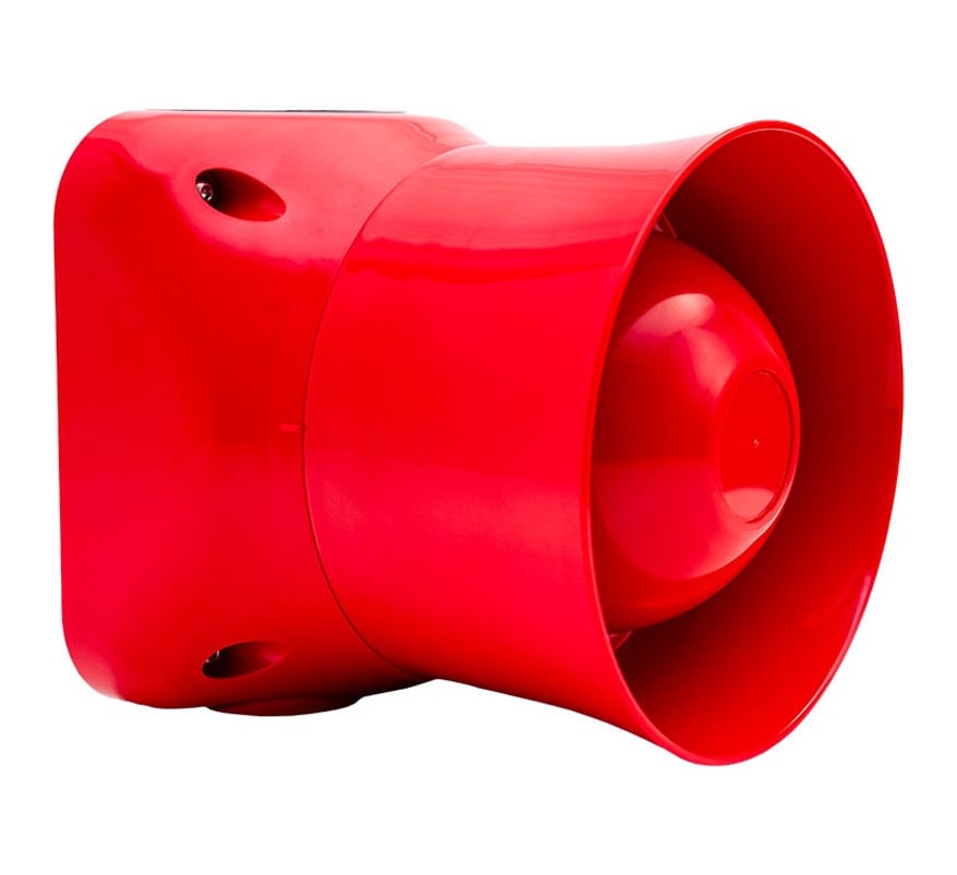 Global Fire VALKYRIE ASI IP65 Addressable Wall Mount Sounder with Isolator (Red) (VALKYRIE-ASI-IP65) - JEM Systems UK