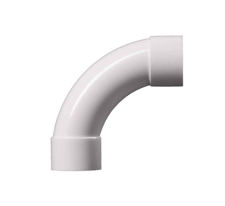 WAGNER White 25mm 90º Swept Bend (Pack of 10) (01-10-9277) - JEM Systems UK