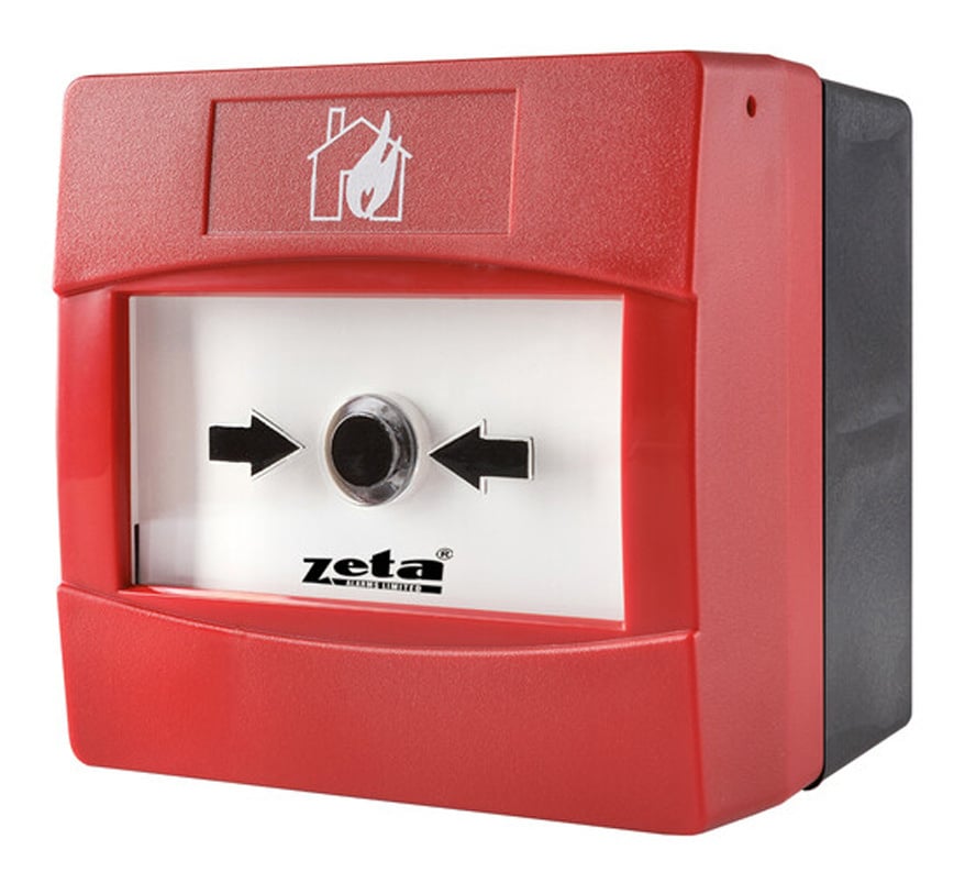 Zeta ZP4 Addressable Weatherproof Manual Call Point (ZT-CP4/AD/WP) - JEM Systems UK