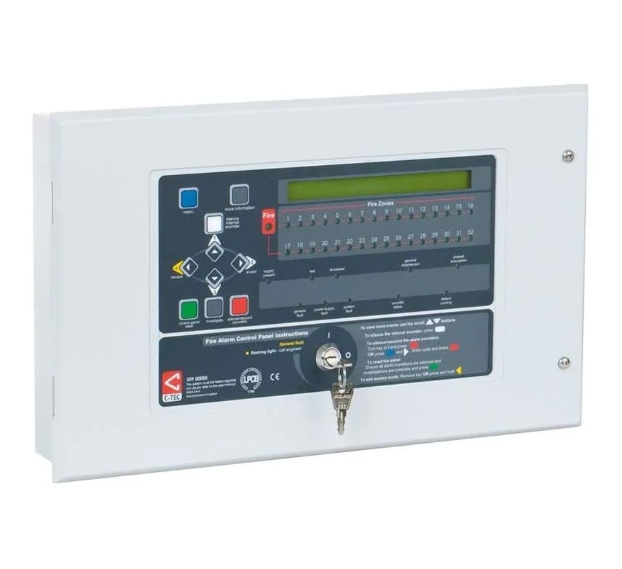 C-TEC XFP 2 Loop 32 Zone Addressable Fire Alarm Panel (CAST Protocol) (XFP502/CA) - JEM Systems UK