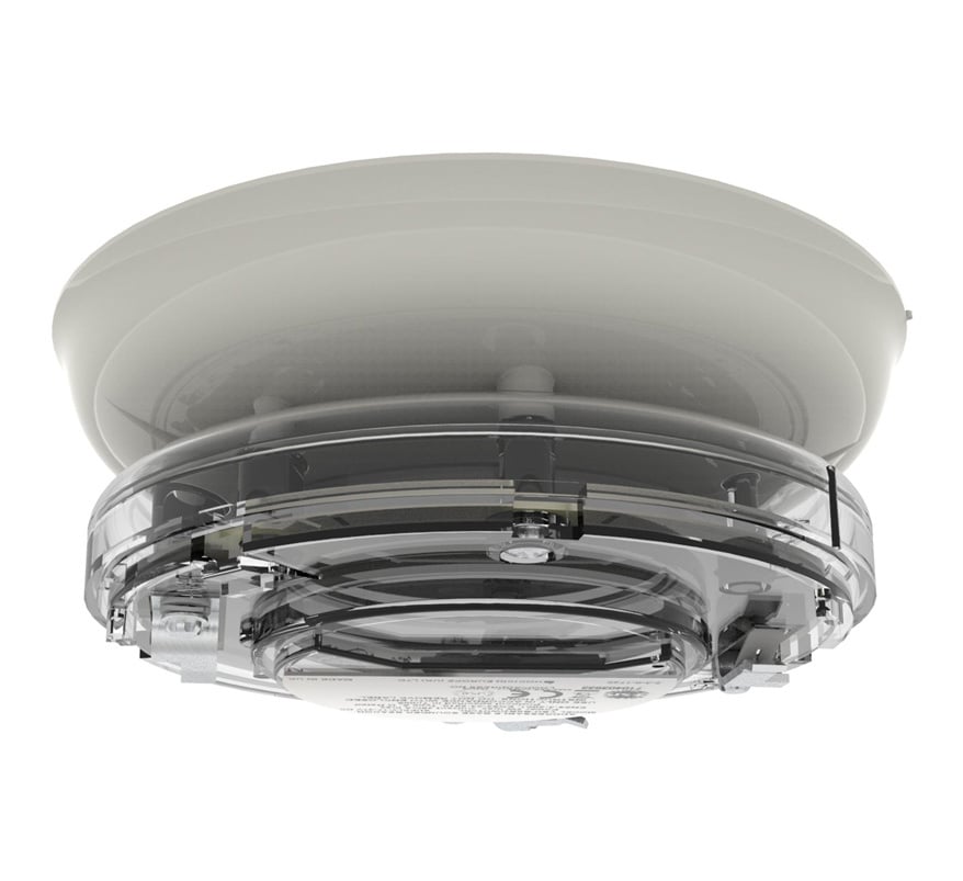 Hochiki YBO-BSB2/RL Addressable Base Sounder VAD Beacon - Ivory Case, Red LEDs - JEM Systems UK