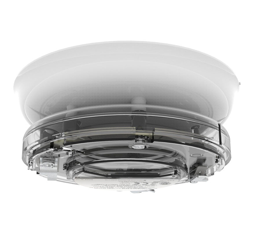 Hochiki YBO-BSB2(WHT)/WL Addressable Base Sounder VAD Beacon - White Case, White LEDs - JEM Systems UK