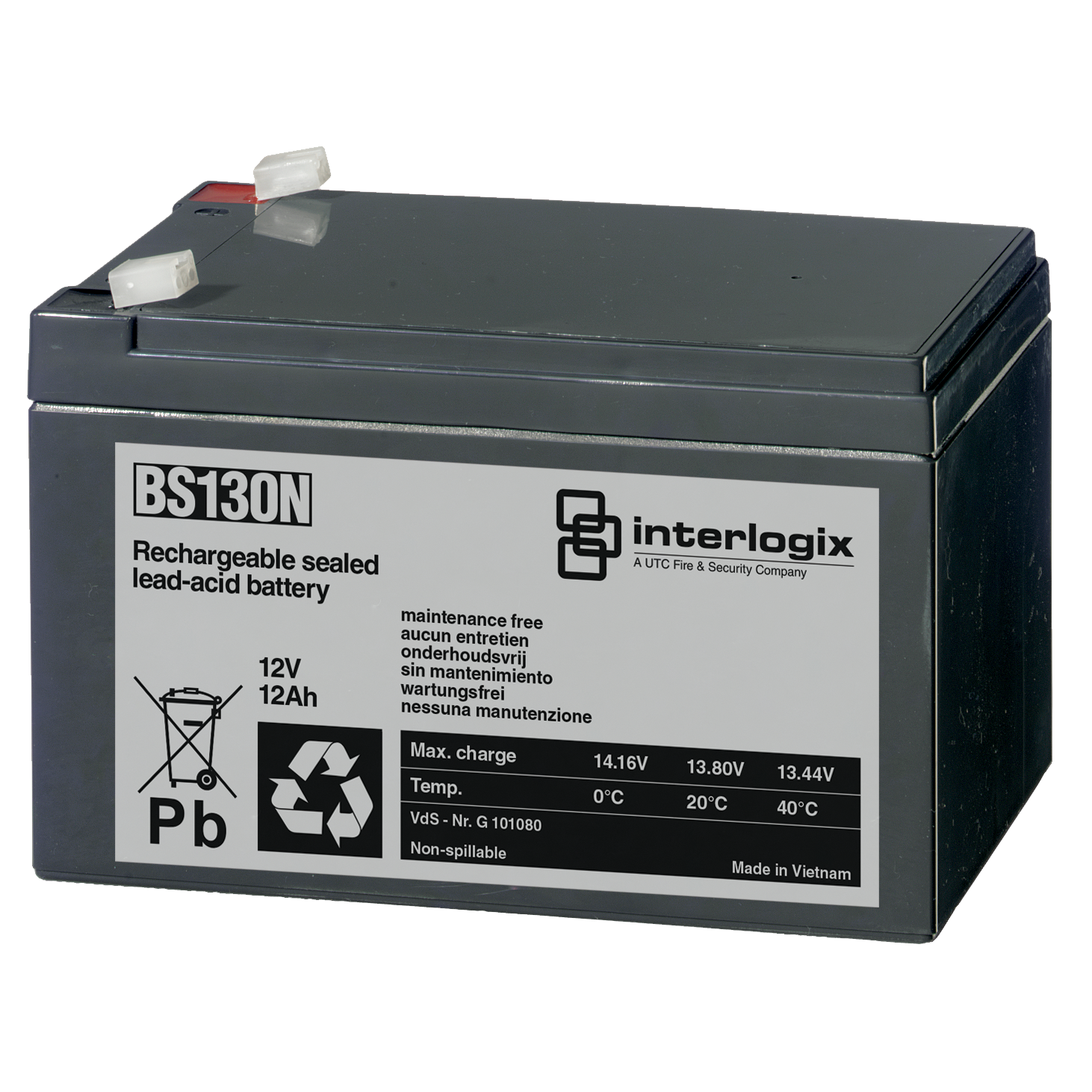 Ziton BS130N Battery 12V 12 AH - JEM Systems UK