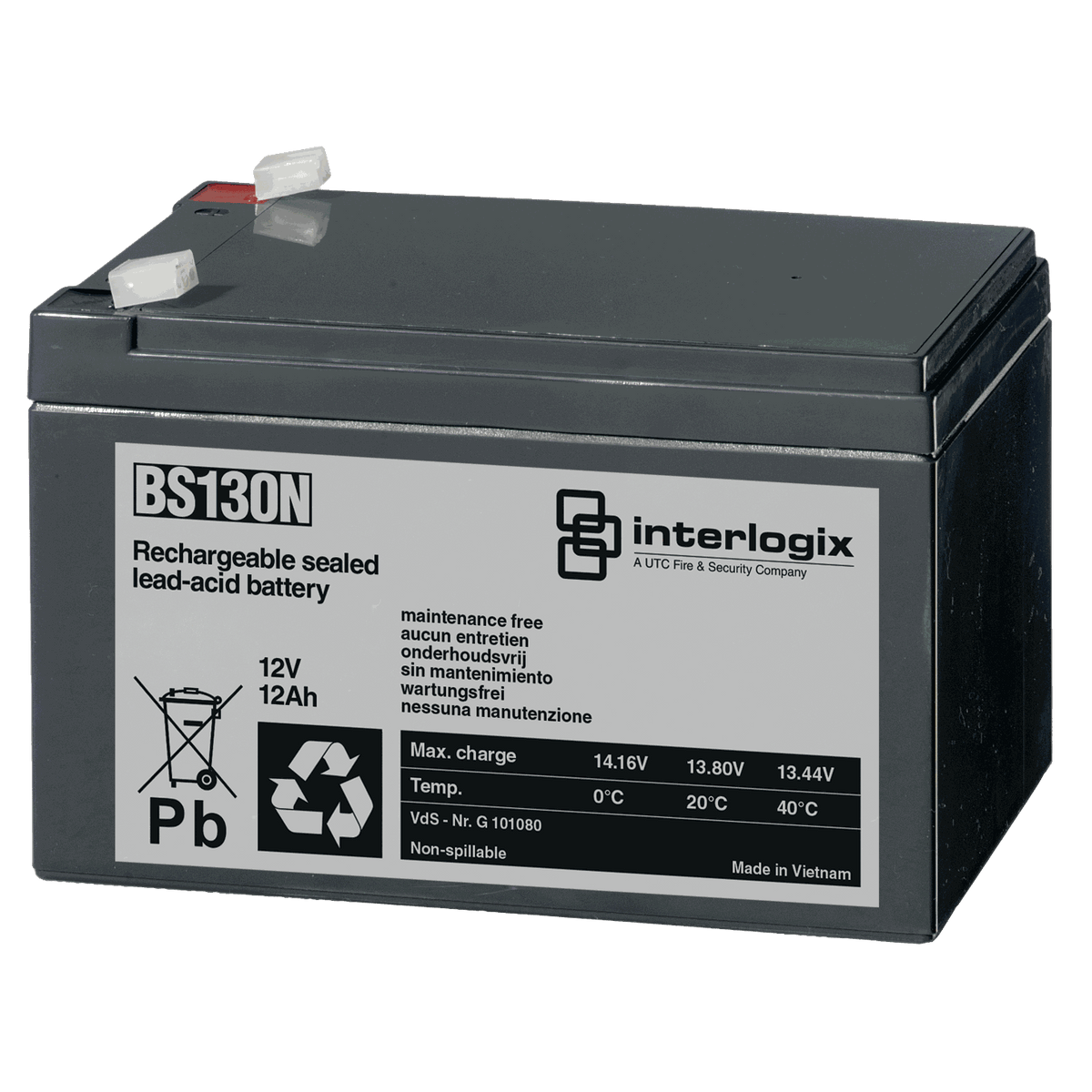 Ziton BS130N Battery 12V 12 AH - JEM Systems UK