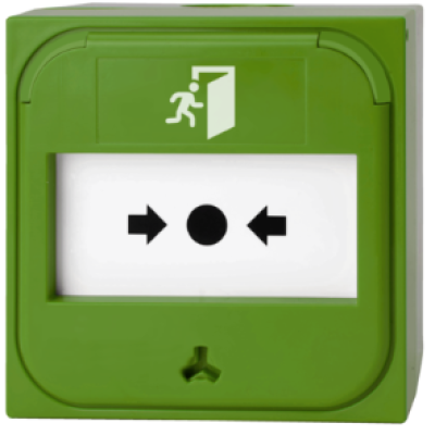 Ziton NC-MC-0-G Intelligent Conventional Recess Mount Manual Call Point - GREEN - JEM Systems UK