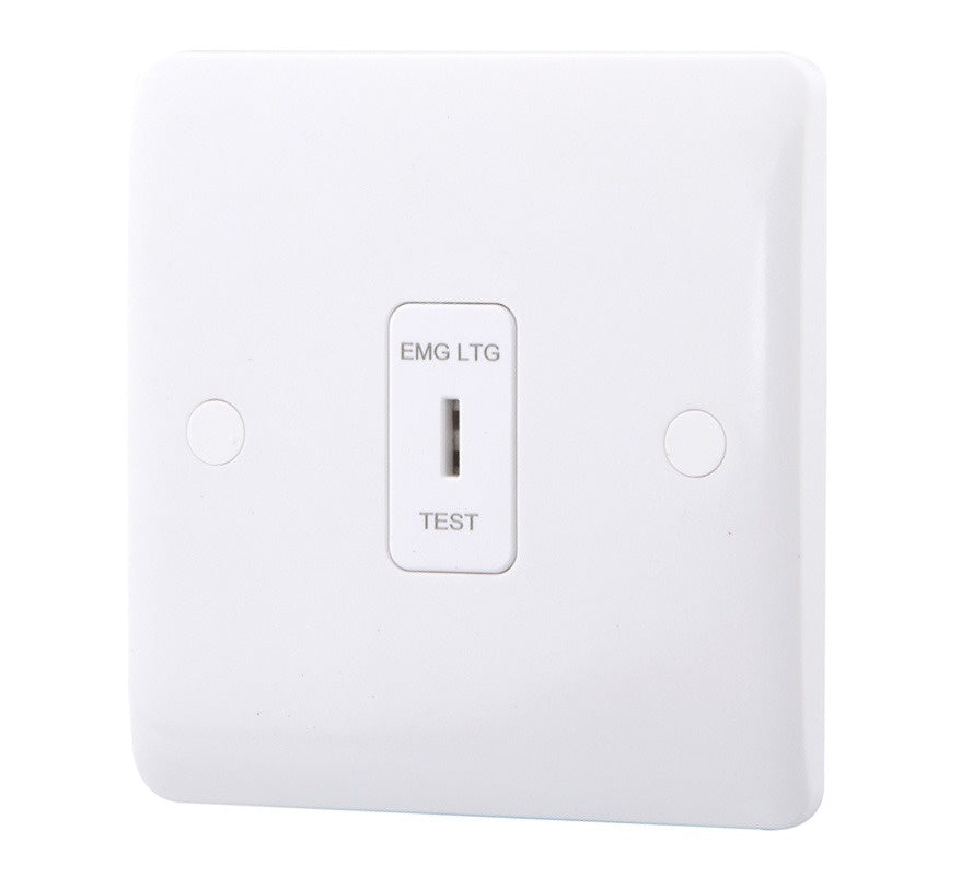 Emergency lighting test key switch used for monthly emergency light testing