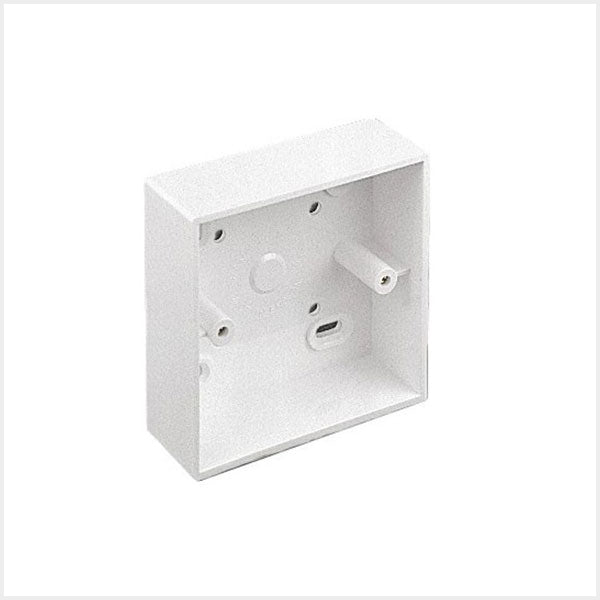 Connectix PVC Single Backbox, White (32mm)